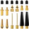 Mobi Lock 18 Pezzi Kit Accessori Adattatori Pompa D'Aria - Valvola Presta, Dunlop, Schrader/Auto per Bicicletta - Aghi Gonfiaggio Palloni - Ugelli per Palloncini - di Mobi Lock