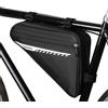 HAGOT Borsa Telaio Triangolare per Bici, Manubrio Anteriore Impermeabile, Borse Portaoggetti Sottosella con Striscia Riflettente, Marsupio per Bici da Corsa e Mountain Bike