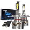 BEAMFLY LED H4 Lampadina, 38000lm 160W Sostituzione Kit Luci LED, Plug and Play Dimensione 1:1 H4 Faro 6500k Bianco Abbagliante e Anabbagliante per Auto 12V