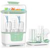 Momcozy Sterilizzatore Biberon e Asciugatrice 4-in-1 Compatto a Vapore