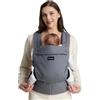 Momcozy Marsupio Neonato Ergonomico Regolabile 3,2-20 kg (3-24 Mesi) Grigio
