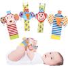 HAGOT Giochi Neonato Sonagli Sensoriali Bambini, Giocattolo Sonaglio per Bambini, Animale Sonaglio Polso Cinturino Giocattolo per lo Sviluppo, per Neonati Neonato da 0 a 12 mesi