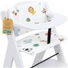 Totsy Baby Copri seggiolone pappa universale 2 pezzi - copriseggiolone bambino e bambina per Hauck e Stokke cuscino imbottitura riduttore per sedia con un rivestimento impermeabile stabile Oeko-Tex Safari