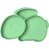 Vicloon Piatti per bambini con aspirazione, piatti per bambini, 100% silicone per uso alimentare, design diviso, antiscivolo, adatti al microonde e alla lavastoviglie