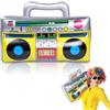 Aomig Boombox Gonfiabile, Gonfiabili Musica, Palloncini Radio, Grande Radio Boom Box, Gonfiabile Altoparlante Stereo Blow Up Stag Party Prop Novità Dress Up Scherzo Anni '80 '90