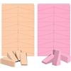 AUAUY 48Pz Spugne Triangolari per Trucco,Spugna Monouso,Rosa e Colore Pelle