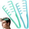 AYBUY 2 Pezzi Generico Pettine Texture Per Uomo, Strumento Volumizzante per Radici, pettine volumizzante con denti larghi Per Coprire le Cuciture (Blu + Verde)