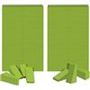 AUAUY 48 Pz Spugne Triangolari per Trucco, Spugna Monouso, Verde