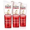 L'Oreal Paris L'Oréal Paris Elvive Rapid Reviver Balsamo Intensivo Istantaneo Total Repair 5, Arricchito con Amminoacido e Vitamina E, per Capelli Danneggiati, Confezione da 3