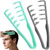 AYBUY 2 Pezzi Generico Pettine Texture Per Uomo, Strumento Volumizzante per Radici, pettine volumizzante con denti larghi Per Coprire le Cuciture (Grigio + Verde)