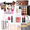 FantasyDay Set di Trucchi, FantasyDay Kit di Bellezza Cosmetici Kit per Occhi, Viso e Labbra - Natale Regalo Xmas Makeup Gift Set con Correttore, Rossetti, Lucidalabbra, Palette Ombretti, Mascara, Trousse, Fard