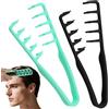 AYBUY 2 Pezzi Generico Pettine Texture Per Uomo, Strumento Volumizzante per Radici, pettine volumizzante con denti larghi Per Coprire le Cuciture (Nero + Verde)