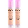 NYX Professional Makeup Bare With Me Siero Correttore Viso e Corpo 2in1 Idratante con Centella Asiatica e Tè Verde per Pelle Secca Occhiaie e Rossori Tonalità 03 Vanilla - 2 Flaconi da 9,6ml