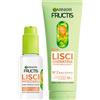 Garnier Fructis Lisci Cheratina Set con Balsamo 200ml + Siero Termoprotettore Termoattivato Lisci Impeccabili Protezione 230°C 50ml Trattamento Lisciante per Capelli Secchi Spenti e Crespi - Set da 2