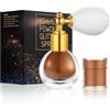 AOOWU Spray in polvere glitterata, spray illuminante per il corpo da donna, polveri scintillanti per corpo, capelli, viso e vestiti, marrone
