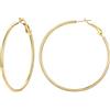 Suplight Orecchini Donna Oro a Cerchio Grande 50mm Ipoallergenico