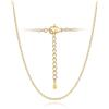 Silvora Catenina Acciaio Donna Uomo, 2,5mm Catenina Oro Lunga 35cm, Collana Catena Sottilissima Acciaio Inossidabile per Anniversario Natale Compleanno
