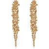 EVER FAITH Statement Orecchini Strass Cristallo Banchetto Lungo Lampadario Pendente per Le Signore Prom Matrimonio Sposa Chiaro Argento Tonalità, Cristallo, Nessuna pietra preziosa