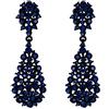 EVER FAITH Orecchini Donna Art Deco Vintage Stile Pendente Cristallo austriaco Forate