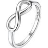 Suplight Anello Infinito in Argento 925 Donna Taglia 7 con Confezione