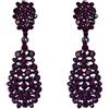EVER FAITH Orecchini Donna Art Deco Vintage Stile Pendente Cristallo austriaco Forate
