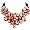 EVER FAITH Collana Donna Costume Statement Girocollo Regalo per Donne, Rhinestone Cristallo Choker Girocollo Colore Champagne