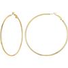 Suplight Orecchini Donna Oro a Cerchio Grande 70mm Ipoallergenico