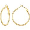 Suplight Orecchini Donna Oro a Cerchio Piccolo 30mm Ipoallergenico