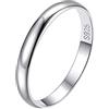 Suplight Anello Donna Argento 925 Rosario Misura 25 Fedina Donna Argento Anello Matrimonio Coppia Confezione Regalo-Larghezza 3 mm