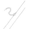 Suplight Collana Donna Acciaio Sottile 1,4mm Catenina Donna Acciaio Lunghezza 51cm Colore Argento Collana a Catenina Rolò per Ricambio Ciondolo con Confezione Regalo