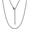Suplight Collana Donna Nero a Catenina Rolò Sottile 2,5mm Catenina Nero Donna Lunghezza 35cm Collana da Donne Sottile per Ricambio Ciondolo Catena Scintillante Regalo per Compleanno