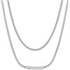 Suplight Collana Donna a Catena Serpente in Acciaio Inossidabile Catenina Acciaio Donna Sottile 2mm Lunghezza 61cm Collana Catena per Ciondolo Leggera e Impermeabile Regalo per Donne