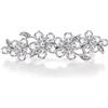 EVER FAITH Fermaglio per capelli clip per capelli da donna, cristalli austriaci, fermaglio clip Art Deco fiore vite lacrima, accessorio per capelli, marrone nero-tono, 1 stück (1er Pack), Cristallo