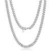 Suplight Collana Uomo Acciaio a Catena Cubana Maiglia Sottile 6mm