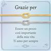 J.Fée 2PCS Bracciale Amicizia Maestra Bracciali Donna Bracciali Coppia Argento 925, Nodo Bracciale Donna Oro Jewellery, Fidanzato Regalo Maestre Fine Anno Mamma Regalo Migliore Amica.Argento-Oro