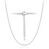 Silvora Catenina Acciaio Donna Uomo, 2,5mm Catenina Argento Lunga 35cm, Collana Catena Sottilissima Acciaio Inossidabile per Anniversario Natale Compleanno
