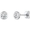 ChicSilver 4mm Orecchini Donna Punto Luce Argento 925 Argento Piccoli