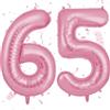 OFFCUP Palloncini Compleanno Rosa 101 CM, Palloncino Numero 65/56, Foil Palloncini Numeri, Giganti Palloncini Numeri, Decorazioni Festa Compleanno, Gonfiabili Pallone per Anniversario