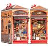 Rolife Book Nook Kit Miniature da Costruire DIY Booknook Cartoleria della Sapienza 3d Puzzle Legno con Luci Decorazione Libreria Casa Modellismo da Costruire Adulti Diorama Modellismo