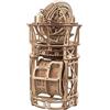 UGEARS Orologio da scrivania Sky Watcher - Regalo per la festa del papà Orologio da tavolo astronomico Kit modello in legno per adulti da costruire - Kit orologio in legno Puzzle 3D