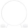 PILIN Cerchio Palloncini, Arco Palloncini, Struttura per Palloncini, Cerchio Metallo Allestimenti, Arco Matrimonio Per Compleanno Decorazione Di Nozze 2M Bianco