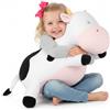 GAGAKU - Peluche di mucca da latte pesante, peluche di mucca da latte pesante per l'ansia, dolce peluche cuscino giocattolo regalo per bambini e adulti 66 cm