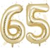 OFFCUP Palloncini Compleanno Oro Chiaro 101 CM, Palloncino Numero 65, Foil Palloncini Numeri, Giganti Numeri, Decorazioni Festa Compleanno, Gonfiabili Pallone per Anniversario