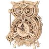 ROKR Orologio a Gufo Puzzle 3D Legno Modellini Costruire Costruzioni LK503