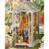 Rolife Book Nook Kit Gardenhouse Casa delle Bambole in Legno Puzzle 3D Miniature da Costruire Natale Decorazioni Casa Mini Casa con Mobili Libreria Modellismo da Costruire Adulti 176pcs (TGB06)