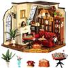 Rolife Casa delle Bambole in Miniatura Salotto di Catherine Kit Modello in Legno da Costruire per Adulti Regalo di Compleanno per Ragazze
