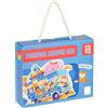 Baroni Toys Puzzle Sagomato per Bambini, Gioco Educativo e Divertente in Cartone per Bambini 3+, Puzzle da 53 Pezzi, Idea Regalo, 38,3x50,1 cm, Freedom Camper