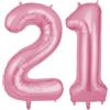 OFFCUP Palloncini Compleanno Rosa 101 CM, Palloncino Numero 21, Foil Palloncini Numeri, Giganti Palloncini Numeri, Decorazioni Festa Compleanno, Gonfiabili Pallone per Anniversario