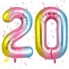 OFFCUP Palloncini Compleanno Sfumatura 101 CM, Palloncino Numero 20, Foil Palloncini Numeri, Giganti Palloncini Numeri, Decorazioni Festa Compleanno, Gonfiabili Pallone per Anniversario