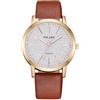 OFFCUP Orologio da Donna, Orologio Analogico al Quarzo Donna, Orologio da Polso Donna Con Cinturino in Pelle Classico Business Casual, Movimento a Tre Lancette, Cassa da 39MM -Marrone